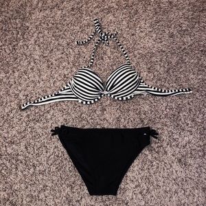 Striped Bikini Set